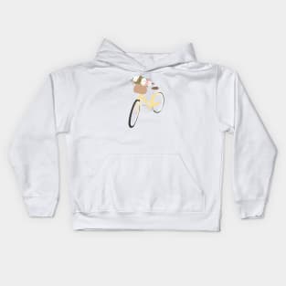 Bike - Yellow Kids Hoodie